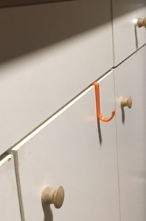 S hook for cupboard/towel